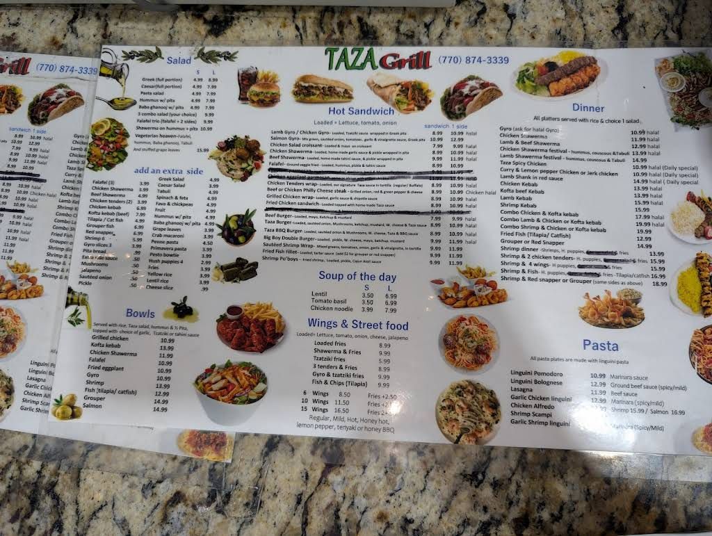 Taza Grill Menu 5