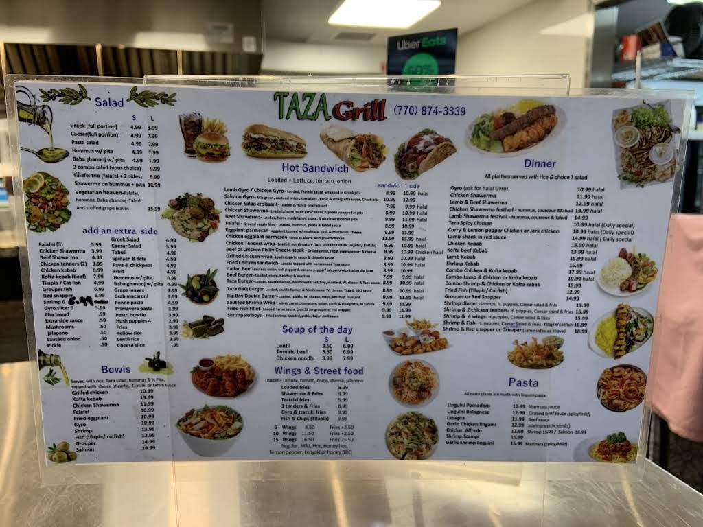 Taza Grill Menu 7
